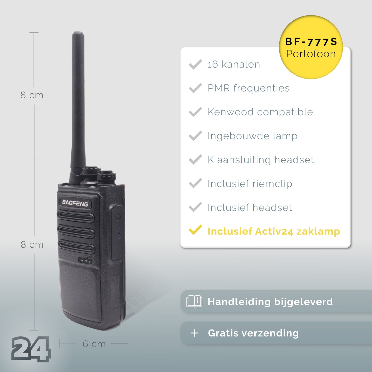 Activ24 set of 4x Baofeng BF-777S